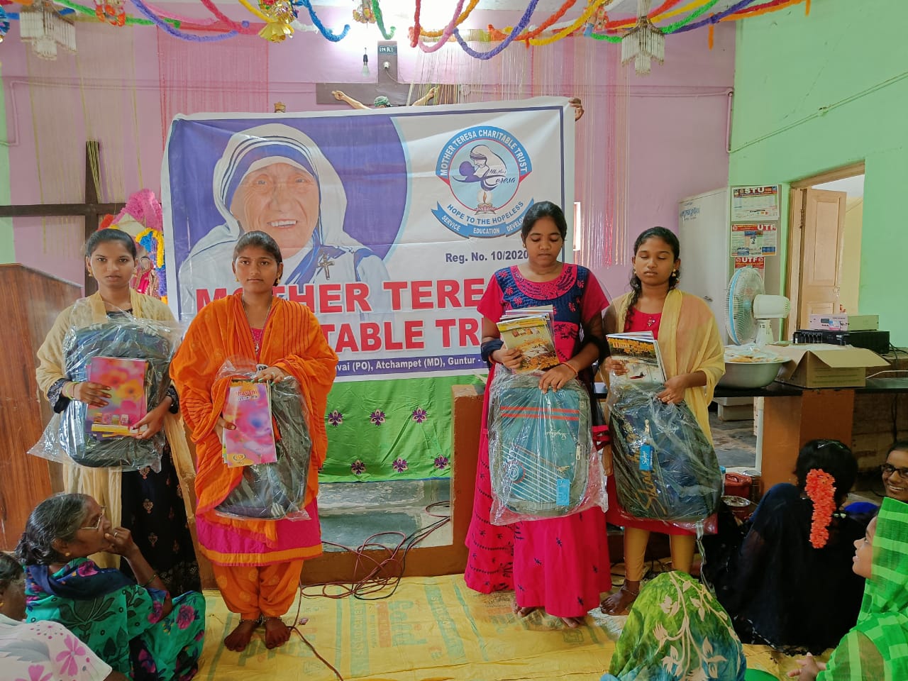 Thallacheruvu (June 2023) — College bags and notebooks